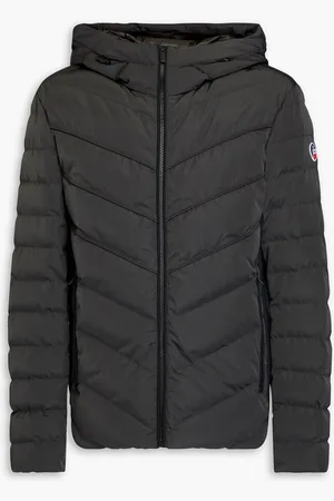 Fusalp Lenny scuba-paneled quilted shell hooded jacket - Green