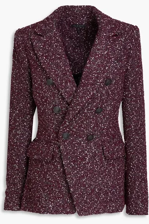 RAG&BONE Preston double-breasted wool-blend bouclé-tweed blazer