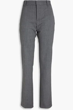 NILI LOTAN Evan tweed slim-leg pants - Gray