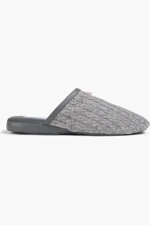 Thom Browne Cable-knit slippers