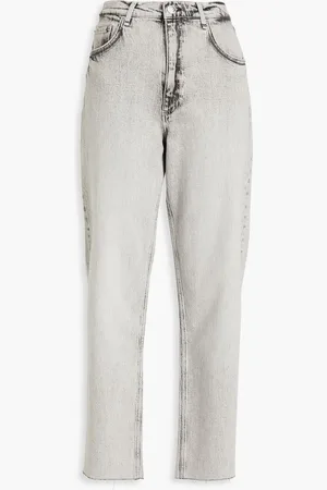 RAG&BONE Harlow mid-rise straight-leg jeans - Gray