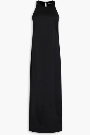 By Malene Birger Wool-blend crepe de chine maxi dress