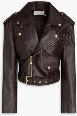 ZIMMERMANN Leather biker jacket - Brown