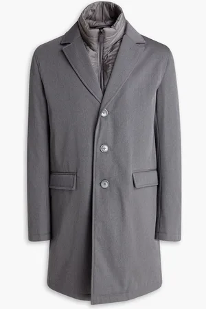 HERNO Wool-twill coat - Gray