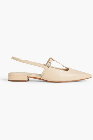 Vince Leather slingback point-toe flats - Neutral