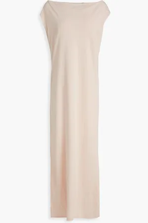 Loulou Studio Martial off-the-shoulder Pima cotton-jersey midi dress - Pink