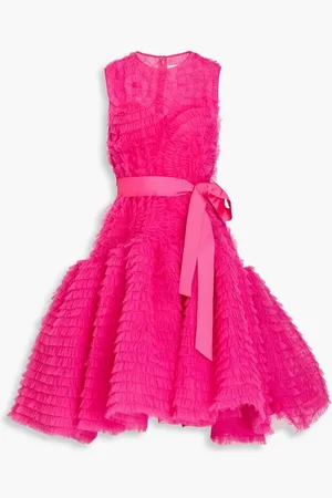 HUISHAN ZHANG Pernille ruffled tulle dress - Pink