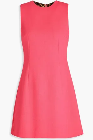 Dolce & Gabbana Wool-crepe mini dress - Orange