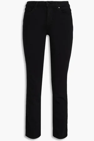 Paige Amber cropped mid-rise straight-leg jeans