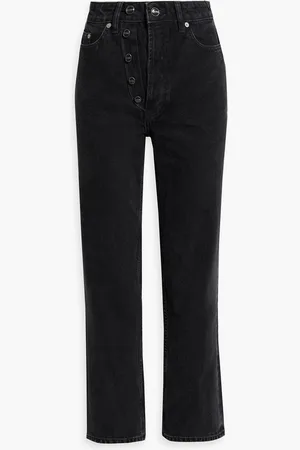 Ganni Figni high-rise straight-leg jeans