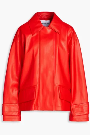 Stand Studio Constance faux leather jacket - Red