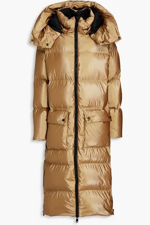 Goldbergh Jett quilted metallic hooded down coat - Metallic