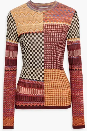 ULLA JOHNSON Esma jacquard-knit sweater - Red