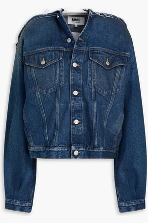 Maison Margiela Frayed denim jacket - Blue