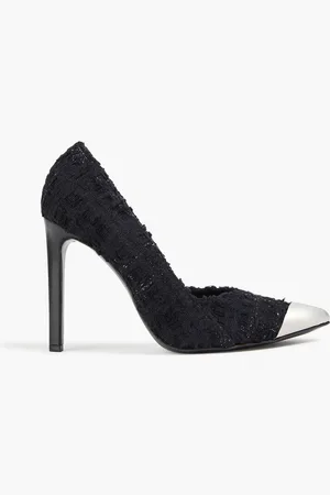 IRO Dahlia leather-trimmed tweed pumps
