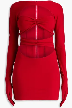 Dolce & Gabbana Cutout stretch-jersey mini dress