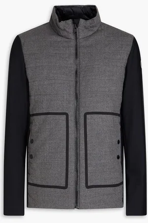 Fusalp Erwin quilted wool-blend twill and scuba jacket - Gray