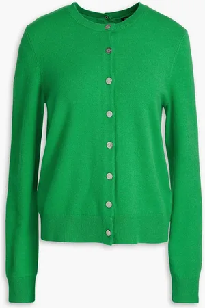 Maje Snap-detailed wool-blend cardigan