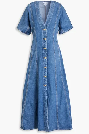 Ganni Denim maxi dress - Blue