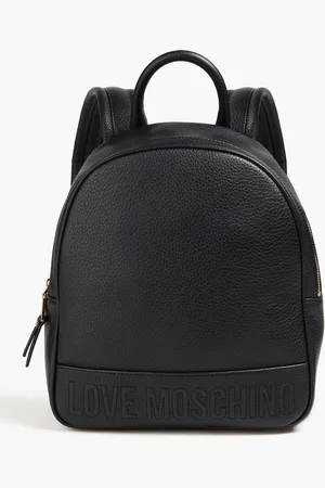 Moschino Faux pebbled-leather backpack
