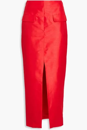 Nicholas Shantung maxi skirt