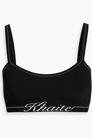 Khaite Carmelo jacquard-knit bra top