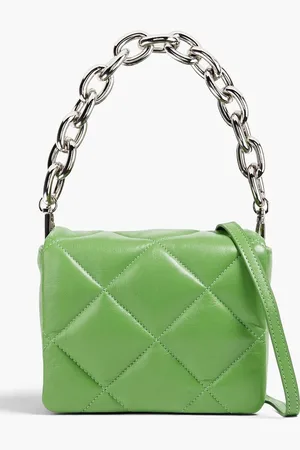 Stand Studio Hestia quilted leather tote - Green