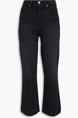Paige Claudine high-rise kick-flare jeans - Gray