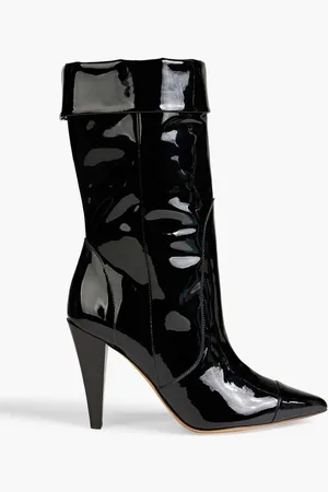 IRO Ully patent-leather ankle boots
