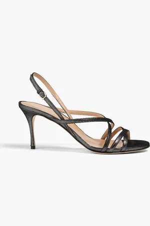 Sergio Rossi Metallic suede sandals - Metallic