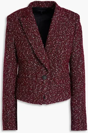 RAG&BONE Valerie cropped wool-blend bouclé-tweed blazer