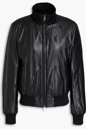 Emporio Armani Leather bomber jacket