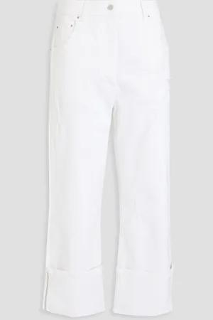 Fabiana Filippi Cropped high-rise straight-leg jeans