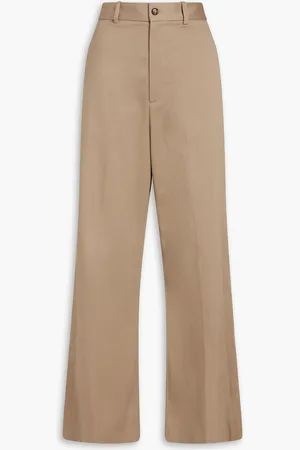 NILI LOTAN Johan cotton-twill wide-leg pants