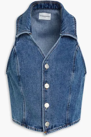 Claudie Pierlot Carmen denim top - Blue