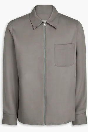 Sandro Lyocell-blend twill shirt