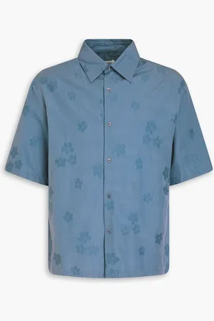 Sandro Floral-jacquard cotton shirt