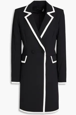 ALICE+OLIVIA Alice Olivia - Crepe mini tuxedo dress