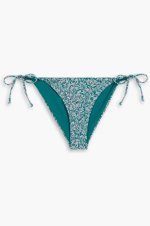 ONIA Kate Liberty-print low-rise bikini briefs - Green