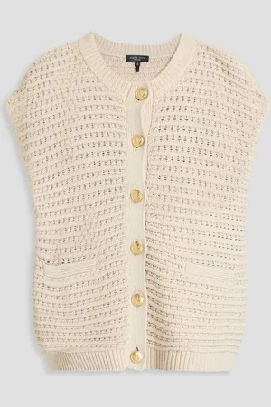 RAG&BONE Marlee pointelle-knit cotton-blend cardigan - White
