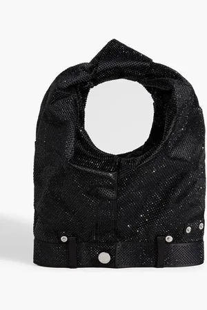 Alexander Wang Crystal-embellished satin shoulder bag