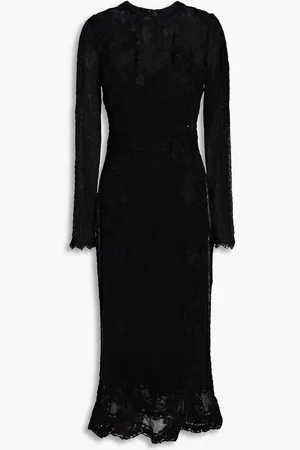 Dolce & Gabbana Embroidered tulle midi dress