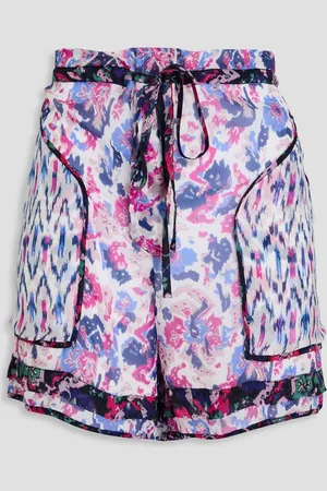 Marant Etoile Riolmy printed georgette shorts - White