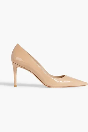 Stuart Weitzman Stuart 85 patent-leather pumps - Neutral