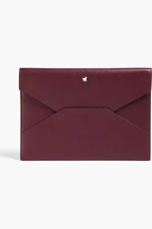 Montblanc MB Sartorial Envelope textured-leather pouch
