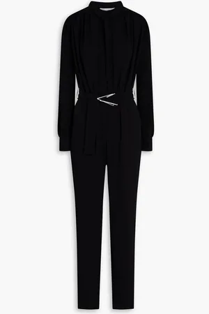 IRO Katija belted crepe jumpsuit