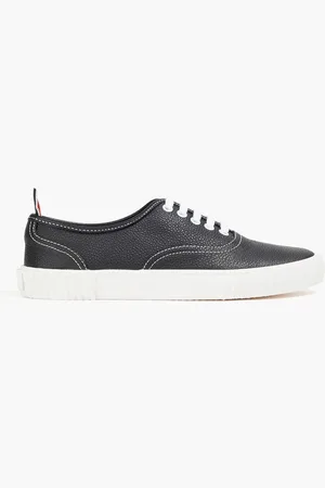 Thom Browne Heritage pebbled-leather sneakers