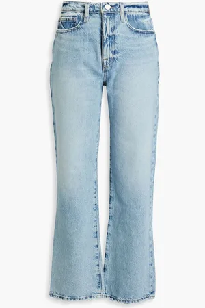 Frame Le Jane high-rise straight-leg jeans - Blue