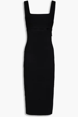 Victoria Beckham Cutout stretch-knit midi dress