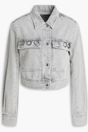 IRO Eyelet-embellished denim jacket